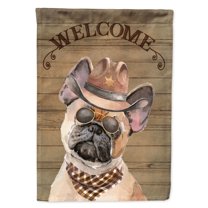 Carolines Treasures CK6330GF Fawn French Bulldog Country Dog Flag Garden Size  Small multicolor