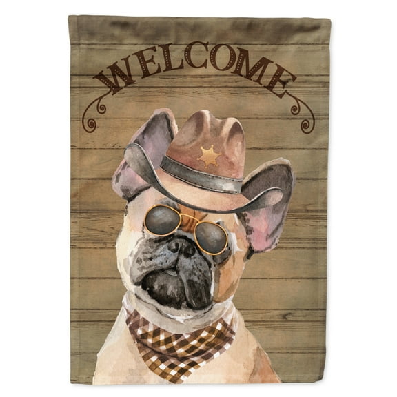 Carolines Treasures CK6330GF Fawn French Bulldog Country Dog Flag Garden Size  Small multicolor