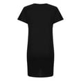 thumbnail image 3 of SEMPAI Summer Dress for Women Summer Dresses Short Sleeve Round Neck Solid Knee-Length Women'S Casual Dresses Summerdresses for Women 2024 Stylish, 3 of 4