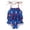 1-Blue261, variant on Toddler Girl 4th of July Swimsuit America's 250th Flag Graphic Ruffle One Piece Baby Bathing Suit
