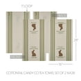 thumbnail image 2 of VHC Brands Bunny Hop Cottontail Candy Co Tea Towel Set of 2 16x28, Spring Decorative Dish or Hand Towels, Perfect for Kitchen or Bathroom, Spring and Easter Decor, 2 of 4