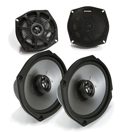 Kicker Motorcycle 5.25 inch and 6x9 Speaker package 2 ohm (Best 6x9 Motorcycle Speakers)