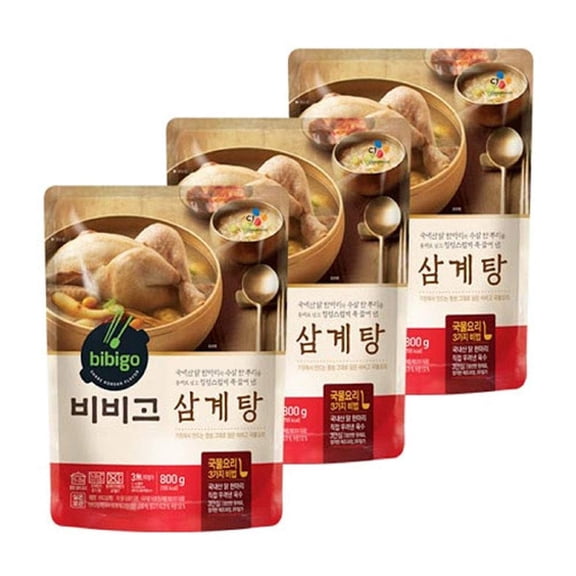 [ 3 Packs ] Korean CJ Bibigo Samgyetang 삼계탕 800g