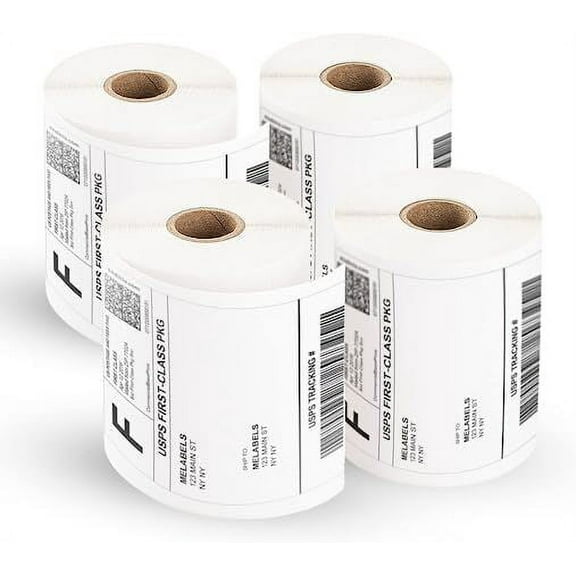 4 Rolls 4x6 Direct Thermal Shipping Labels 250 per roll 1000 labels