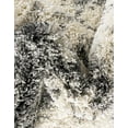 thumbnail image 4 of Unique Loom Soft Touch Shag Collection Area Rug - Kofi (4' 1" Square Smoke Gray/Ivory), 4 of 6