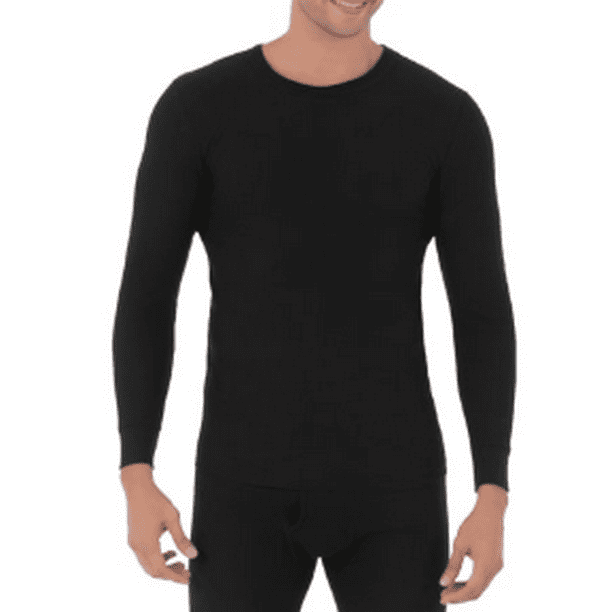 Fruit of The loom Men's Waffle Baselayer Crew Neck Thermal Top ...