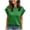 Green, variant on 2026 Womens Cap Short Ruffle Sleeve Shirts Casual Loose Fit Crewneck Plain Tees Summer Outdoor Lightweight Vacation Blouse