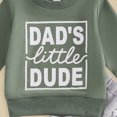 thumbnail image 5 of Farysays Baby Boy Clothes DAD'S Little DUDE Long Sleeve Top And Pants 2-Piece Track Suit Set Toddler Outfit, 5 of 5