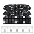 thumbnail image 2 of 3 Pcs Soft Bedding Set, Includes 1 Duvet Cover with Zipper And 2 Pillow Shams,Black Diamond Disco Ball Glitter King(102"×90"), 2 of 8