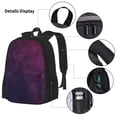 thumbnail image 3 of Balery Black Dark Blue Purple Mochila escolar 3 en 1 para niños: mochila resistente con lonchera térmica y estuche para lápices. Mochila escolar para niños y niñas., 3 of 7
