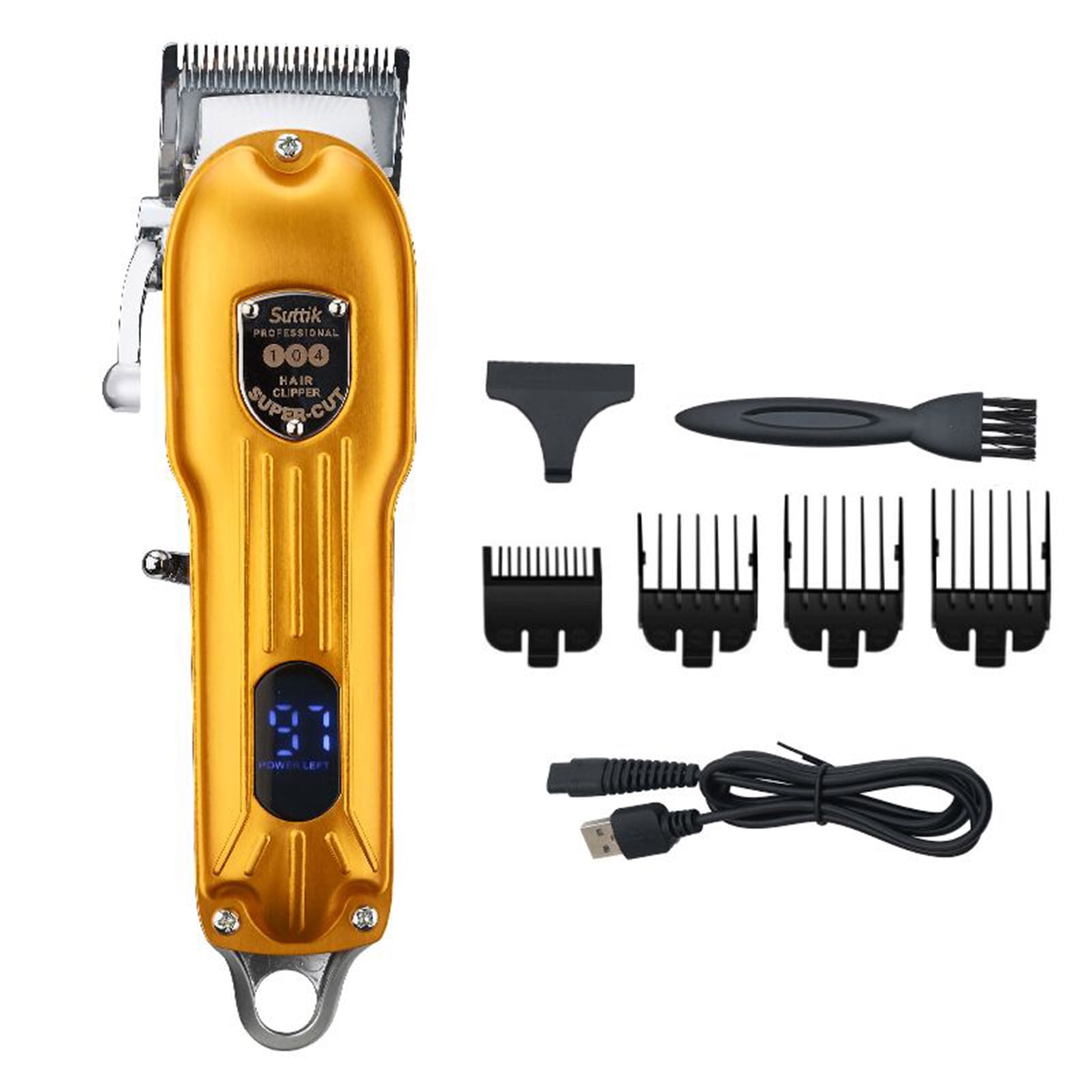 Tondeuse Cheveux Rechargeable Numérique - 4 Buses, Affichage Digital, 90 Min D'autonomie