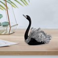 thumbnail image 4 of Estatuilla de Animal Mayimx Escultura de Cisne Elegante Adorno Artesanal de Escritorio, 4 of 7