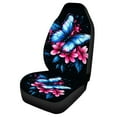 thumbnail image 5 of Jeiento Butterfly Car Seat Covers Front Seats Only Floral Vehicle Bucket Seat Protector Universal Auto Seat Covers for Cars, SUV, Sedan, Van, Trucks Car Accessory Decor 1 Piece, 5 of 6