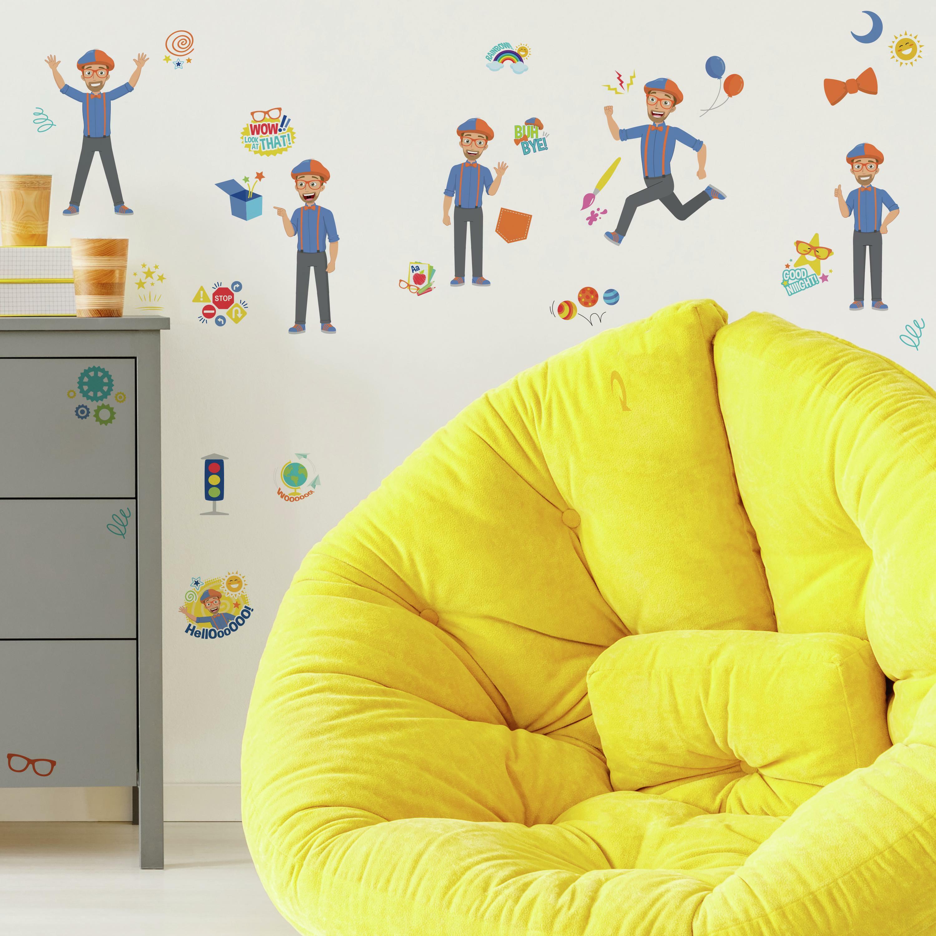 RoomMates Blippi Character Peel and Stick Wall Decals