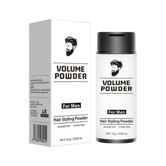 Polvo texturizante para hombres, fácil de aplicar, textura y volumen al instante, ingredientes naturales, fijación fuerte, polvo para el cabello para hombres, 15 g