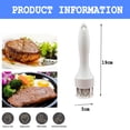 thumbnail image 2 of Herramienta para ablandar carne con aguja afilada de acero inoxidable, utensilio de cocina para cocinar barbacoa, 2 of 8