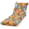 thumbnail image 1 of ZXNYH Outdoor Reversible Chaise Lounge Chair Cushion, Garden Floral, 1 of 7