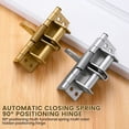 thumbnail image 5 of Door Closers 4 Inch Invisible Door Spring Hinge Automatic Door Closing Hinge Wooden Door Hinge Multifunctional Door Closer with Positioning 90 Degrees, 5 of 6