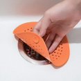 thumbnail image 3 of lote De 5 Attrape-cheveux, Passoire D'vier, Passoire De Cuisine Pliable En Silicone, Passoire De Protection D'vier Avec Ventouse Pour Salle De Bain, 3 of 5