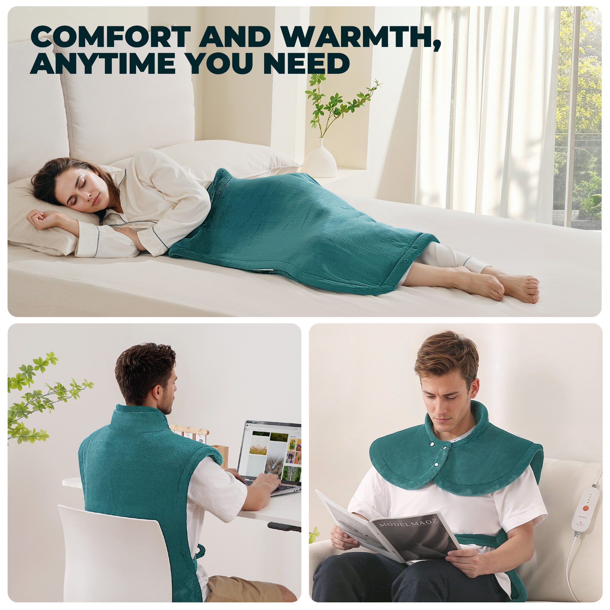 MaxKare Extra Large Heating Pad, 24" x 40" Full-Body photo 2