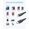 thumbnail image 3 of Anker 6ft USB Type C Fast Charging Cable Data Sync Lightning Charger Cable [Black], 3 of 7
