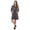 Animal Print, variant on Women's Shawl Collar Long Sleeve Robe with Front Pockets - Womens - Female