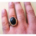 thumbnail image 5 of Black Onyx Mans Ring, Natural Black Onyx, December Birthstone, Silver Jewelry, 925 Silver Ring, Birthday Gift, Heavy Mens Ring, Arabic Design, Ottoman Style Ring, Christmas, Turkey Mens Signet Ring, 5 of 6