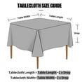 thumbnail image 5 of Rectangle Table Cloth, Waterproof Heavy Duty Vinyl Tablecloths, Wipeable Washable Table Cover for Kitchen and Dining Room (Beige, 60" X 84"), 5 of 7