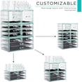 thumbnail image 2 of LMHF Large Makeup Organizer - Clear Stackable Jewelry & Makeup Organizer For Vanity, Bathroom Storage, Dresser - 12 Drawers Cosmetic Beauty Organizers and Storage with Lipstick, Makeup Brush, 2 of 5