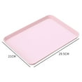 thumbnail image 2 of MesaSe 3 Pcs Nordic Rectangular Tea Tray Plastic Storage Tray Home Kitchen Fruit Dessert Tray Small, 2 of 8