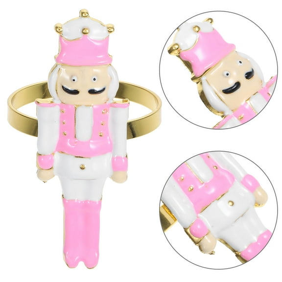 Masteelf Decorations Decorative Nutcracker Decoration Banquet 6.90X4.50X4.00CM Pink