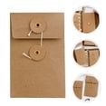 thumbnail image 3 of Enveloppe de Surface Inscriptible Papier Kraft 5 Pcs 4.3x2.8x0.02 Po, 3 of 7