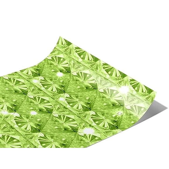 Rwraps Peridot Gemstone August Birthday Gloss Vinyl Film Wrap 59in x 6in Vinyl Vehicle Car Film