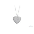 thumbnail image 2 of Sterling Silver Set Heart CZ Pendant with Necklace Matching Stud Earrings and Tennis Bracelet, 2 of 4