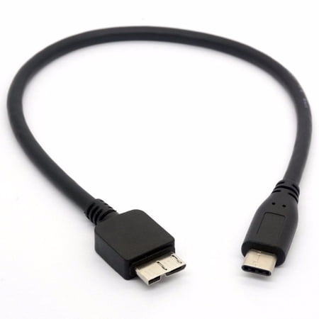 USB C to Micro USB Cable Type C to Micro B for WD my PassPort HDD Hard Disk 30cm