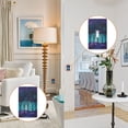 thumbnail image 4 of Yayeee Duplex Wall Plate 1-Gang 4.5"x2.7" Home Receptacle Light Switch Decorative Outlet Cover, Purple Moonlight Forest, 4 of 7
