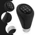 thumbnail image 6 of Premium Leather 5-Speed Gear Shifter Knob with Red Stitching, Non-Slip Anti-Fatigue Design, Universal Fit for Most Manual Cars Trucks Rvs, Easy To Install Replacement Knob One Size, 6 of 8