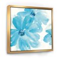 thumbnail image 1 of Fleurs Aquarelle Bleues - Toile Encadrée Style Ferme, 1 of 3