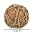 thumbnail image 2 of 4pcs Small Animals Play Balls, Chew Grass Balls Rolling Chew Toys For Bunny, Rabbit, Guinea Pigs, Hamsters, Gerbils, Pet Cage Entertainment Accessories (2.75 Inch), 2 of 4
