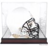 Colorado Buffaloes Mahogany Base Logo Helmet Display Case with Mirrored Back