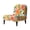 Rose, variant on HELLHERO Dustproof Armless Accent Chair Cover for Living Room, Elastic Bottom Armless Accent Chair Soft Cover, Pink Marble with Gold Foil Veins Pattern