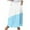 Light Blue, variant on Mrat Womens Midi Skirt Women's Casual Retro Floral Skirts Linen Elastic Waist Pleated Maxi Skirt with Pockets Plus Size Skirts S-153 Khaki 3XL