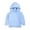 Light Blue, variant on Weebloom Baby Boys Hoodie Toddler Girls Pullover Sweatshirt Children Solid Plus Babies Hooded Color Tops Coat Tops Khaki 12-24 Months