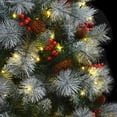 thumbnail image 4 of Árbol de Navidad Artificial vidaXL 240 cm Verde/Blanco con 300 LEDs, 4 of 9