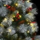thumbnail image 4 of Árbol de Navidad Artificial vidaXL 240 cm Verde/Blanco con 300 LEDs, 4 of 9