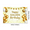 3A, variant on LUUFILx Glittery Golden Happy Golden Birthday Banner Backdrop Background Party Decoration