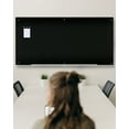 thumbnail image 2 of Audio-Visual Direct Magnetic Black Glass Dry-Erase Board Set - 6' x 3' - Includes Magnets, Hardware & Marker Tray, 2 of 7
