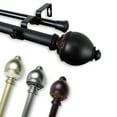thumbnail image 2 of InStyleDesign  Jolene 1 inch Adjustable Double Curtain Rod Mahogany 28 to 48 inches Brown Finish, Mahogany Finish, 2 of 5