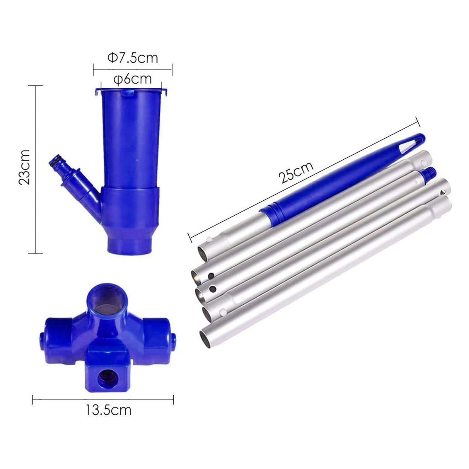 1 Set Portable Swimming Pool Vacuum Cleaner Cleaning Tools Suction Head Pool Pond Fountains Spa Pool Vacuum Brush Cleaner ,Great Suction Power