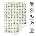 thumbnail image 5 of Cute Dinosaur Cartoon Pattern Soft Sherpa Fleece Throw Blanket, Warm Cozy Plush Blanket for Sofa Bed Couch, All Season, 60"x80", 5 of 5